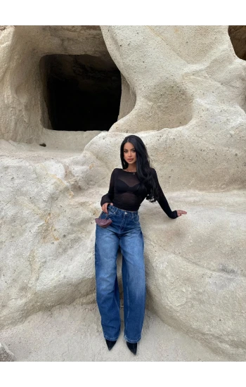 Mavi Wide Leg Denim Pantolon