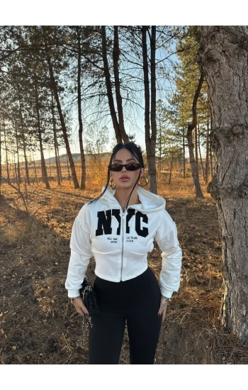 Beyaz Nyc Korseli Sweat