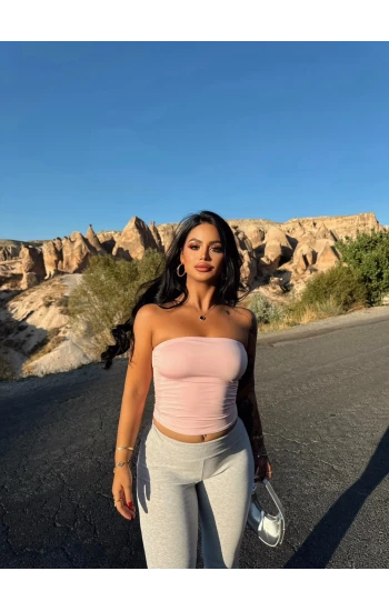 Pudra Basic Straplez Crop