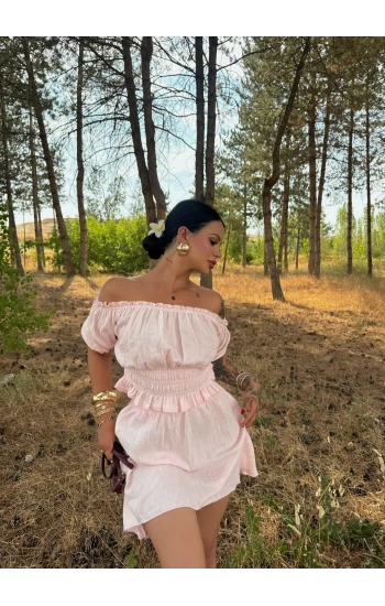 Pudra Madonna Etekli İkili Takım