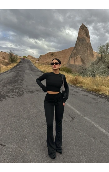 Siyah Auris Büzgülü İkili Takım