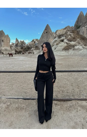 Siyah Fermuarlı Kaşkorse Takım