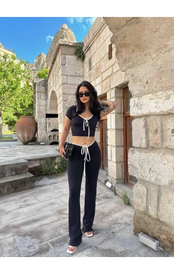 Siyah Rhodes Biyeli İkili Takım