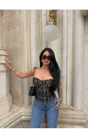 Siyah Slay Lace Korse