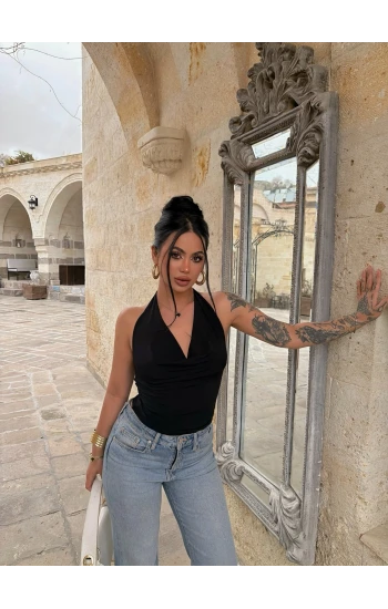 Siyah Summer Degaje Bluz