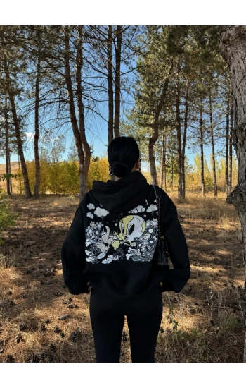 Tweety Oversize Şardonlu Sweat