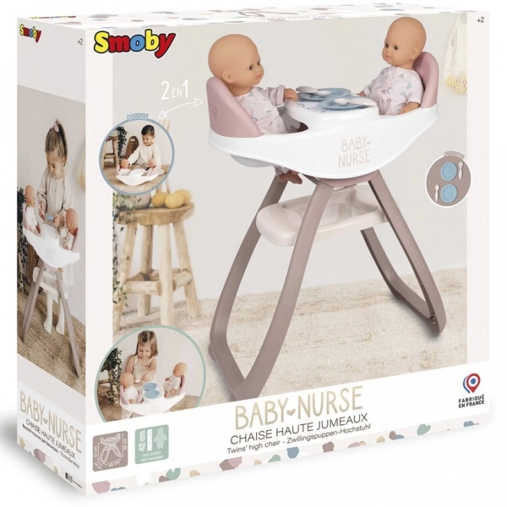 Smoby Baby Nurse Ikiz Bebek Oyuncak Mama Sandalyesi 220371 - MarsToys, En  İyi Oyuncaklar
