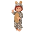 Bebelou Kostüm Partisi Bebeği 40 cm - Leopar Kostümlü Bebelou