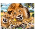 48 Parça 3D Puzzle ve Pelüş Aslan