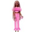 Barbie Deluxe Style Kahverengi Örgü Saçlı Bebek HYV28