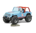 Bruder Jeep Cross Safari̇ Aracı ve Kasklı Pi̇lotu