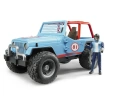 Bruder Jeep Cross Safari̇ Aracı ve Kasklı Pi̇lotu