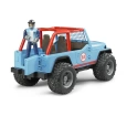 Bruder Jeep Cross Safari̇ Aracı ve Kasklı Pi̇lotu