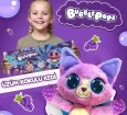 Bubble Pops Kokulu Peluş S1 - Üzüm Kokulu Kedi