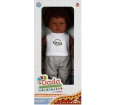 Dada Kıvırcık Saçlı Bebek 60 cm - Gri Eşofmanlı Dada