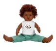Dada Kıvırcık Saçlı Bebek 60 cm - Yeşil Eşofmanlı Dada