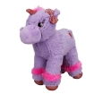 Unicorn Renkli Peluş At 28 cm. - Mor