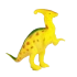 Dinozor Tekli Figür Sarı - Turuncu Benekli