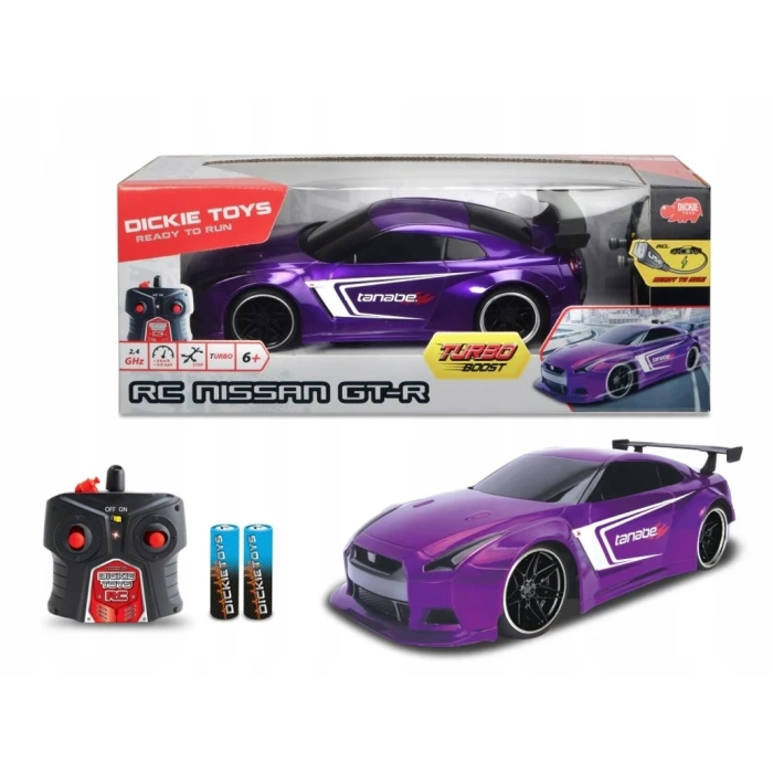 1-16 Jada Dickie RC Nissan GT-R Uzaktan Kumandalı Araba