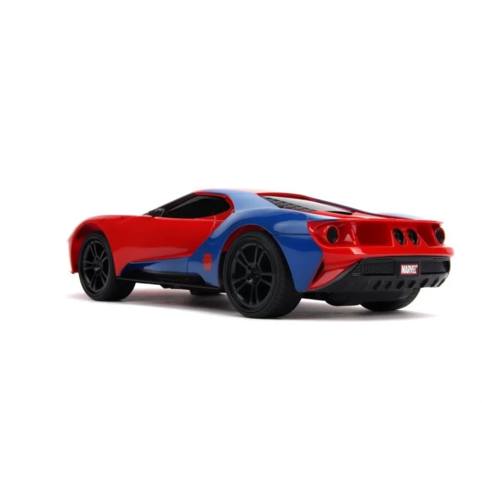 1:16 Jada Marvel Örümcek Adam Spider-Man RC 2017 Ford GT Uzaktan Kumandalı Araba