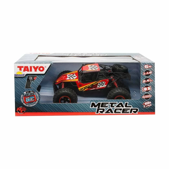 1:18 Metal Racer USB Şarjlı Uzaktan Kumandalı Araba - Kırmızı