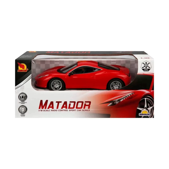 1:18 Uzaktan Kumandalı Araba Matador - Kırmızı