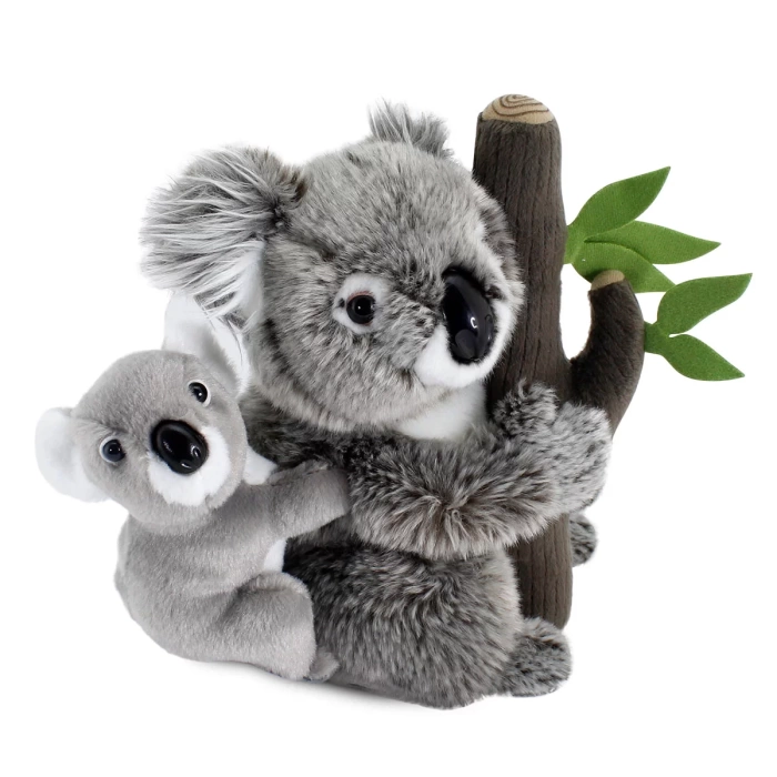 Ağaçta Yavrulu Koala 26 Cm