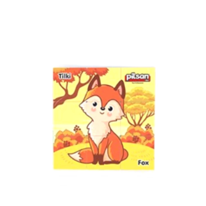 Animal Serisi Puzzle 9 Parça - Tilki