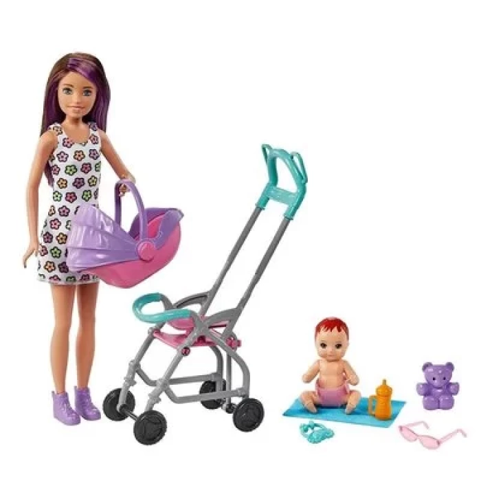 Barbie Bebek Bakıcılığı Oyun Seti - GXT34