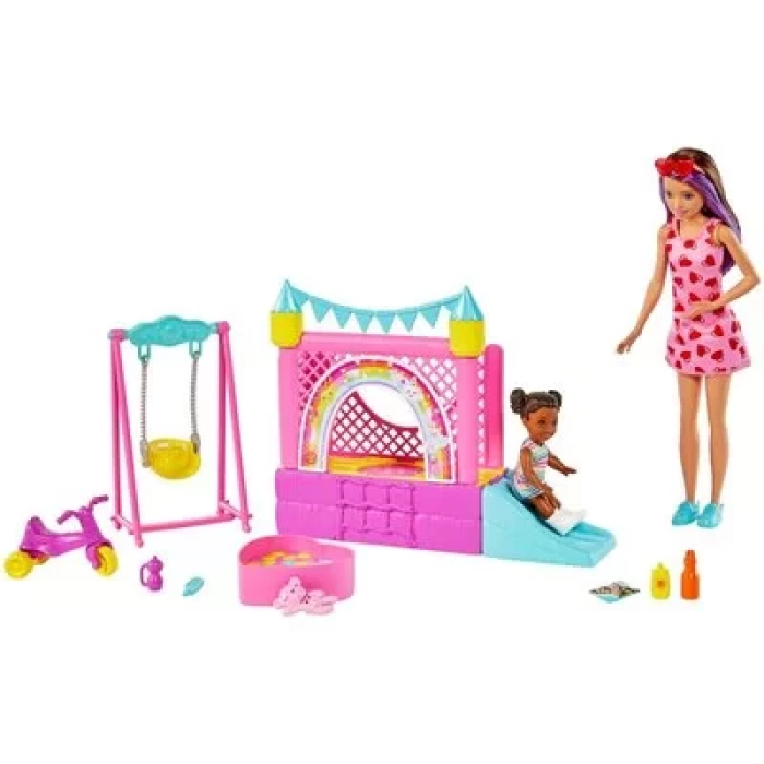 Barbie Bebek Bakıcısı Skipper Set - HHB67