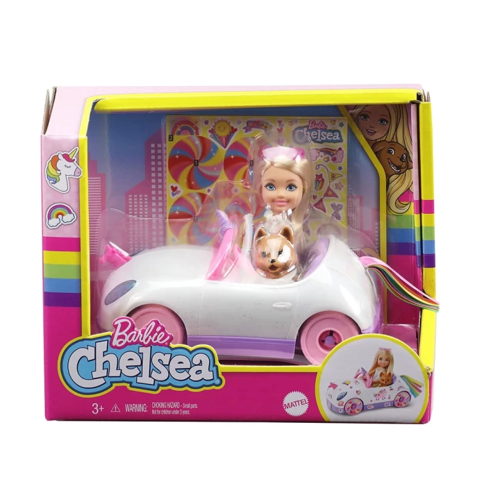 Barbie Chelsea Bebek ve Arabası GXT41