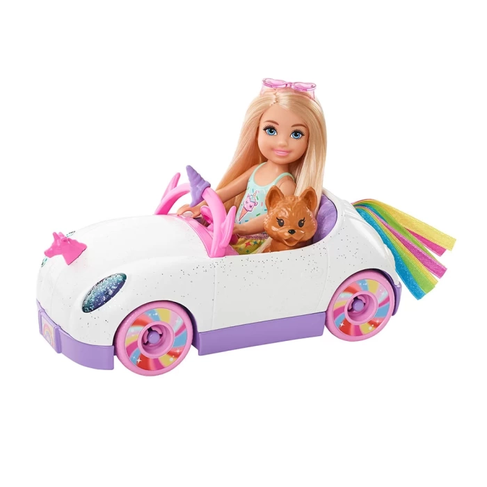 Barbie Chelsea Bebek ve Arabası GXT41