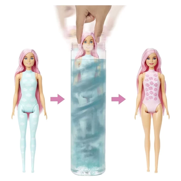 Barbie Color Reveal Sürpriz Barbie Yağmura Hazır Bebekler HDN71