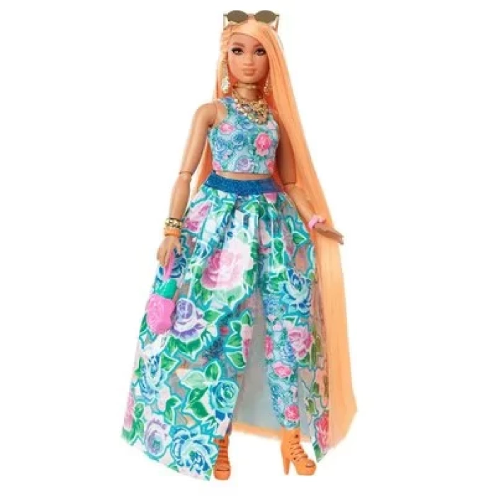 Barbie Extra Fancy Çiçekli Kostümlü Bebek HHN14