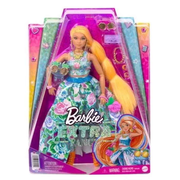 Barbie Extra Fancy Çiçekli Kostümlü Bebek HHN14