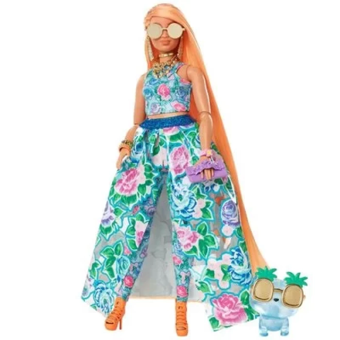 Barbie Extra Fancy Çiçekli Kostümlü Bebek HHN14