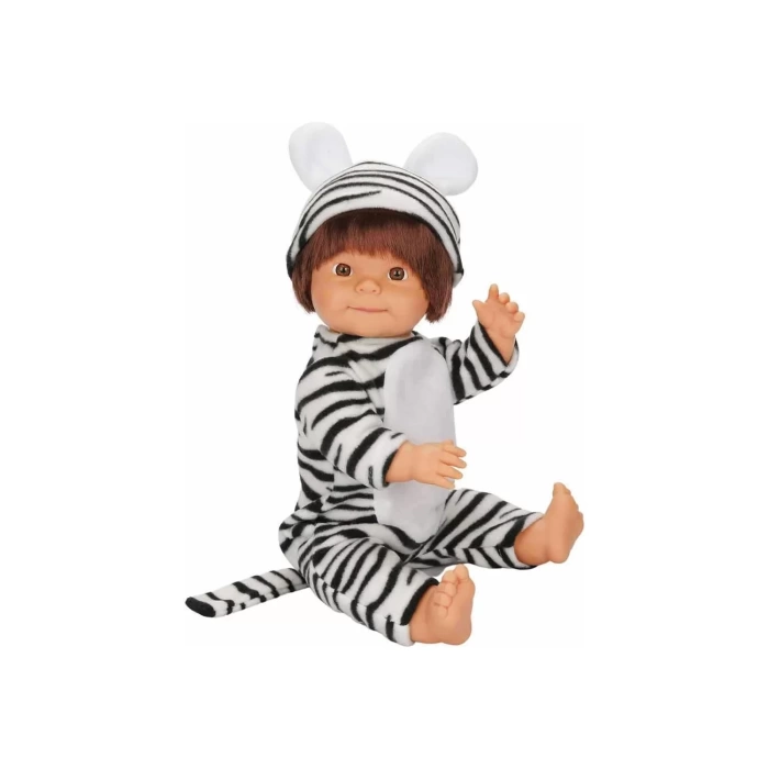 Bebelou Kostüm Partisi Bebeği 40 cm - Zebra Kostümlü Bebelou
