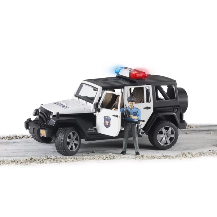 Bruder Jeep Wrangler U.R. Polis Aracı Ve Memur - BR02526