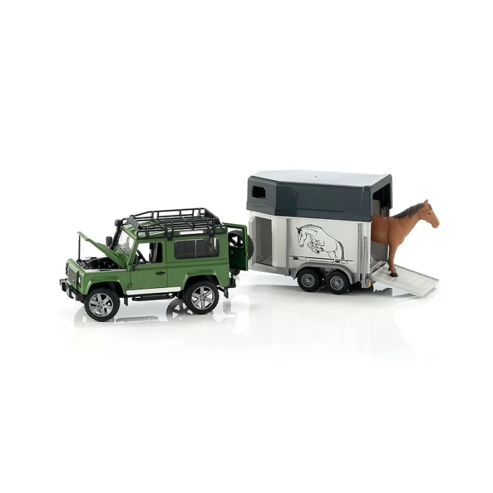 Bruder Land Rover Arazi Aracı Ve At Nakil Aracı - BR02592