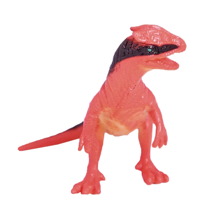 Dinozor Tekli Figür - Turuncu-Siyah