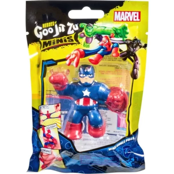 Goojitzu Marvel Mini Figür - Captain America  - GIO-GJM05000