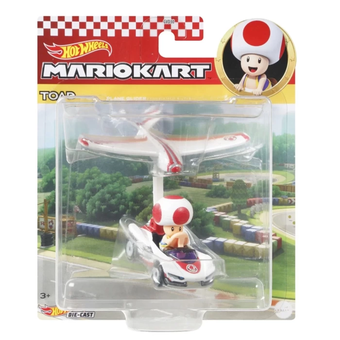 Hot Wheels Mario Kart Planörlü Araçlar Toad - GVD30 GVD34