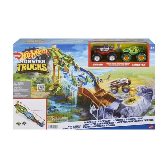 Hot Wheels® Monster Trucks Heyecanlı Yarışlar Oyun Seti-HGV12