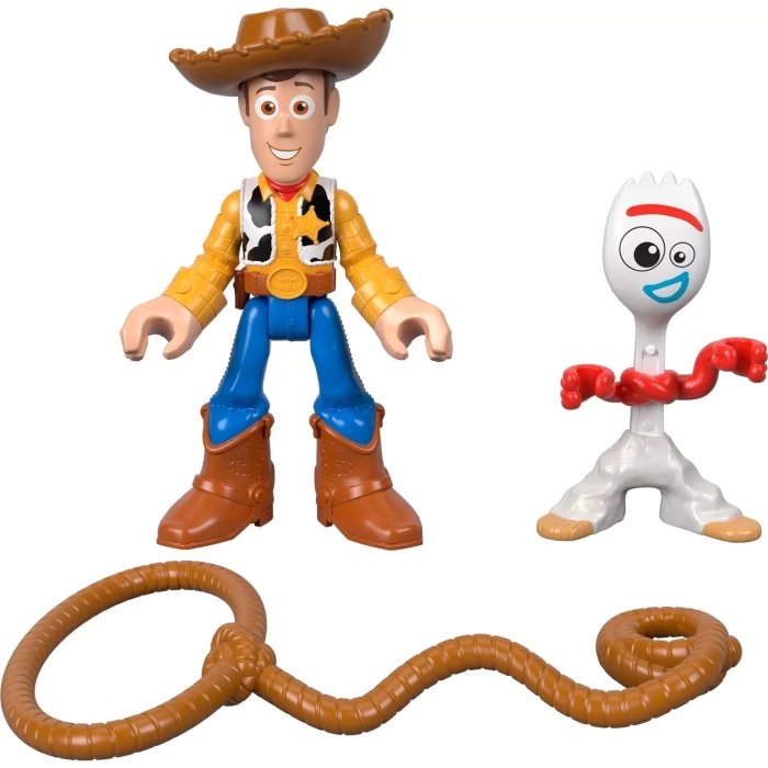 Imaginext Disney·Pixar Toy Story 4 Koleksiyon Figürler, 2 Figürlü ve Aksesuarlı - Woody & Forky GBG90