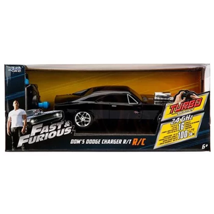 Jada Hızlı ve Öfkeli Fast & Furious RC 1970 Dodge Charger 1:24 Uzaktan Kumandalı Araba 203019