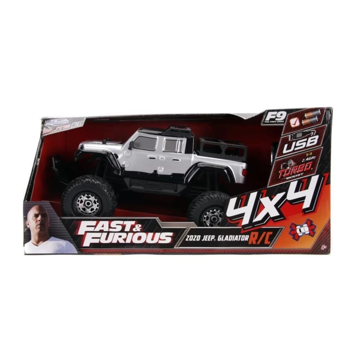 Jada Hızlı ve Öfkeli Fast & Furious RC Jeep Gladiator 4x4 1:12 Uzaktan Kumandalı Araba 209005