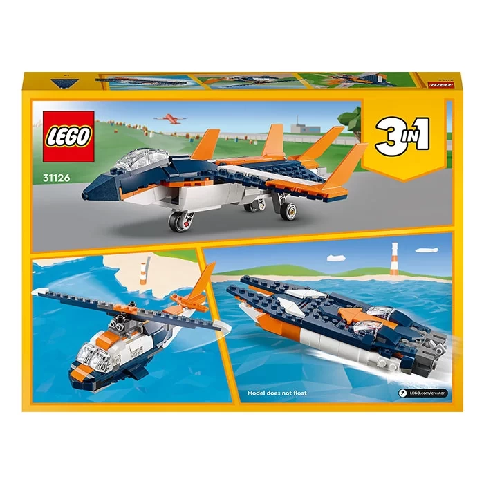 LEGO Creator 3’ü 1 Arada Süpersonik Jet 31126