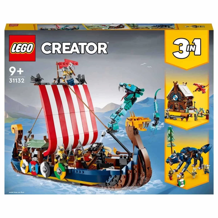 LEGO Creator 3’ü 1 Arada Viking Gemisi ve Midgard Yılanı 31132