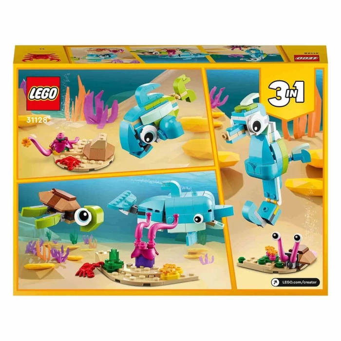 LEGO Creator 3’ü 1 Arada Yunus ve Kaplumbağa 31128