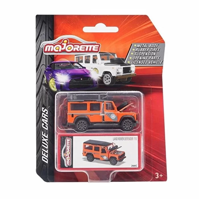 Majorette Deluxe Cars Land Rover Defender 110 Turuncu 266C